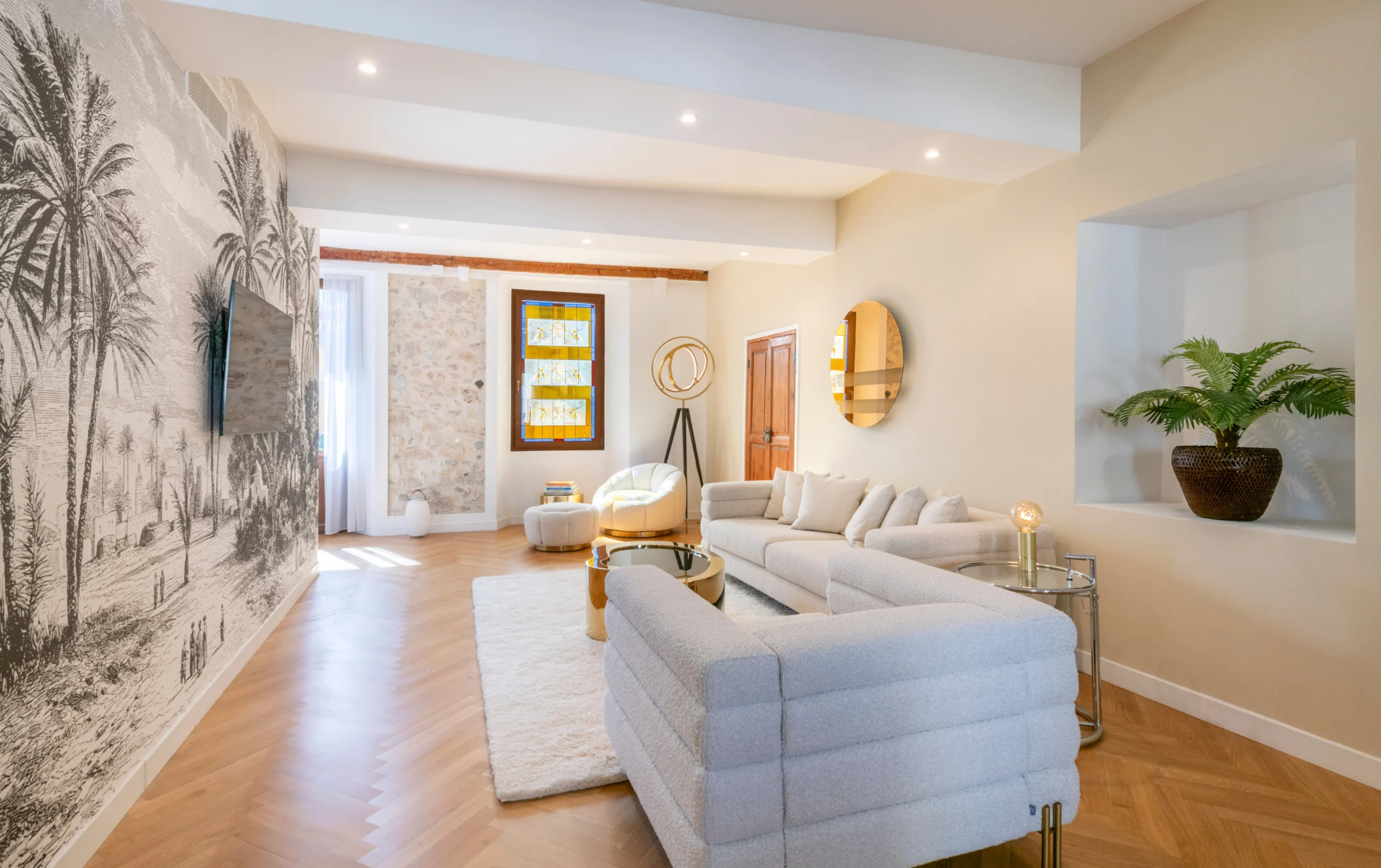 Interior design living area in Nice Upscale Ventures