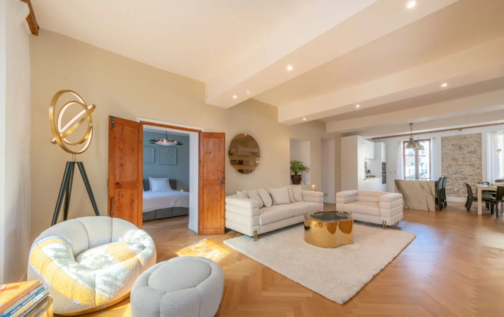 Living area interior design