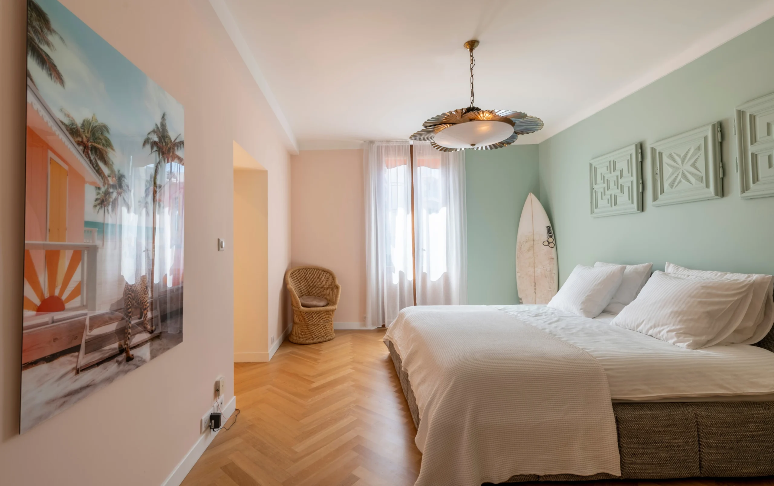 Luxury interior design bedroom in Nice