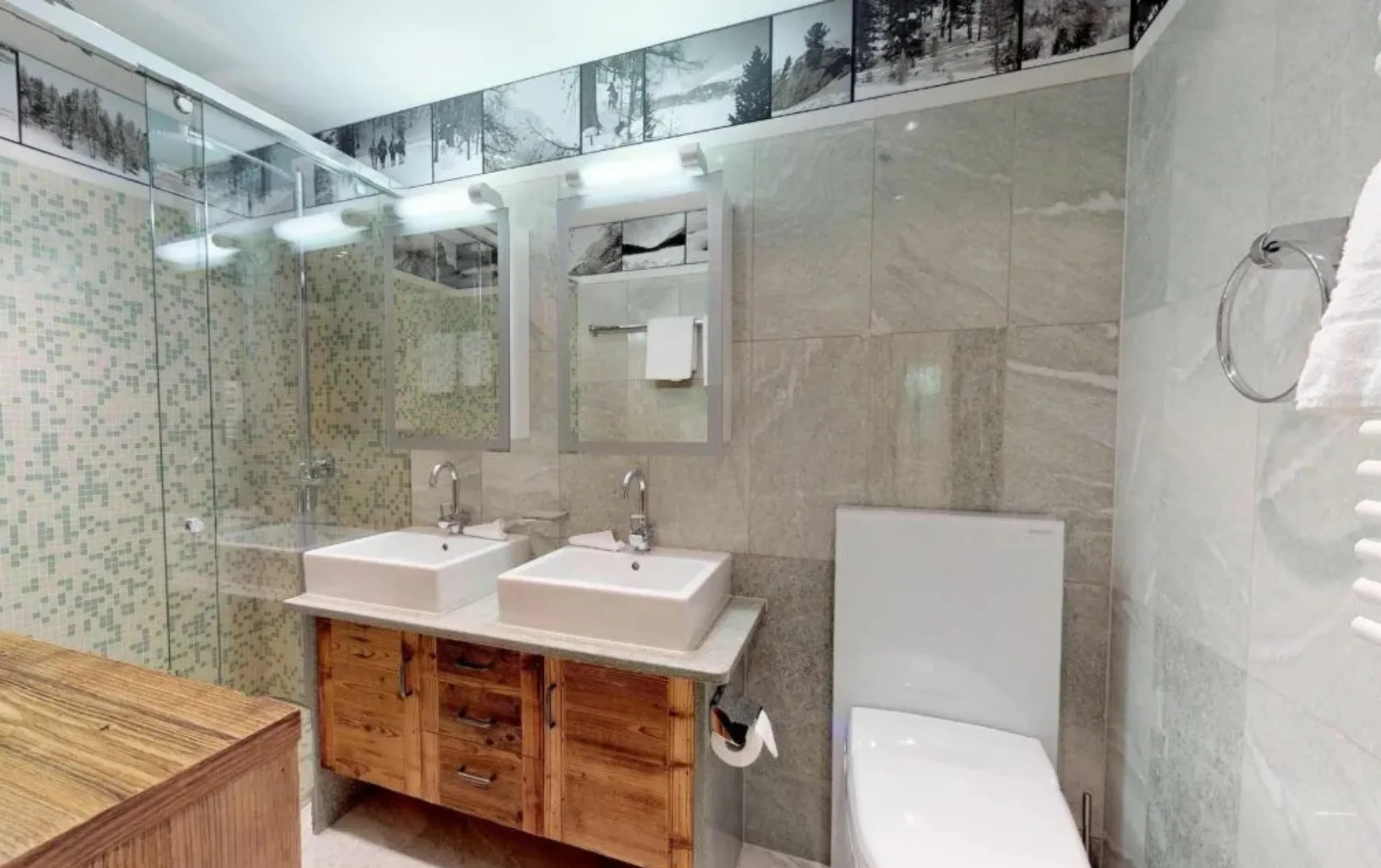 Luxury interior design bathroom in St. Mortiz